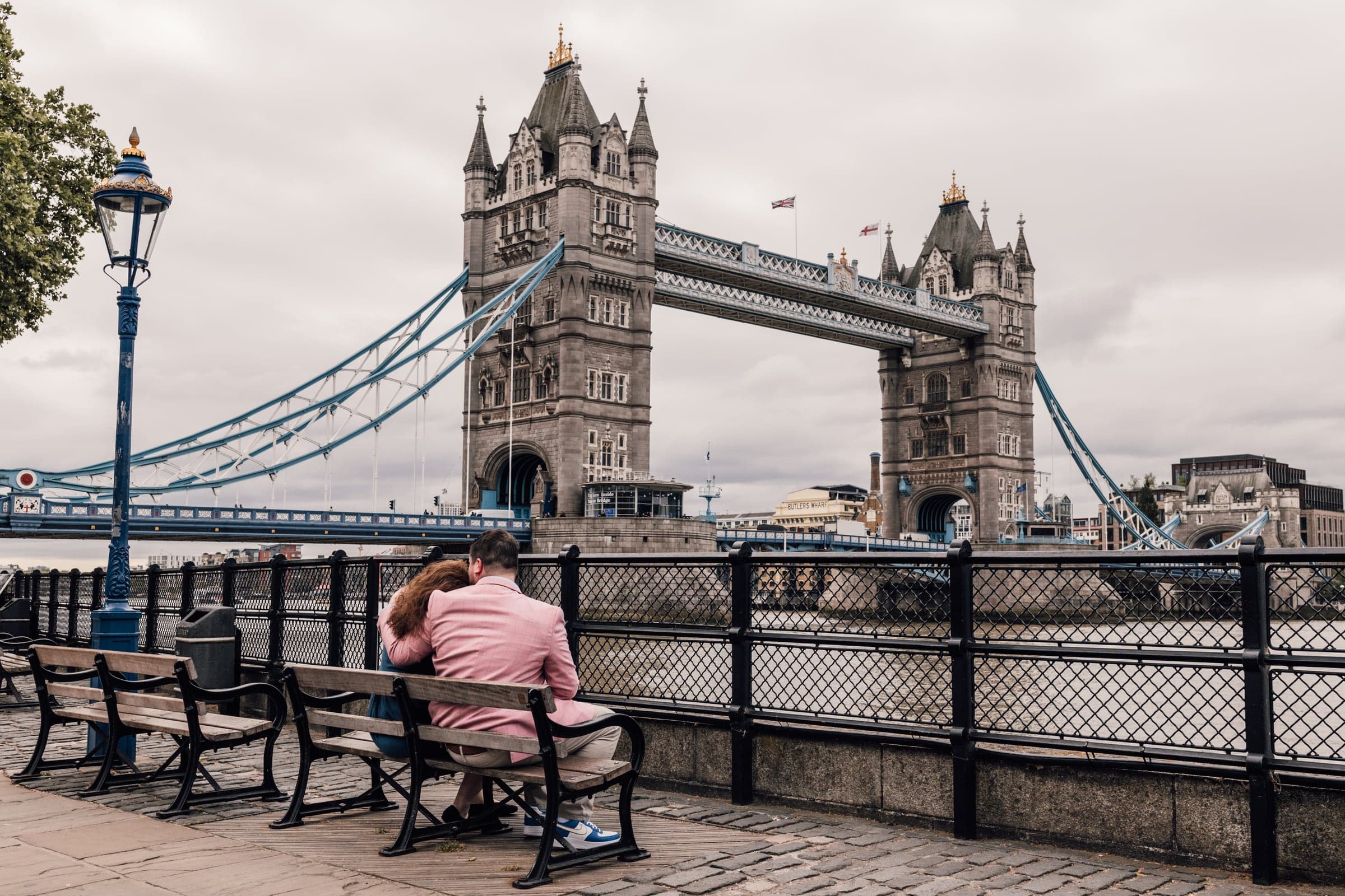 Rory and Sara looking over Tower Bridge in London